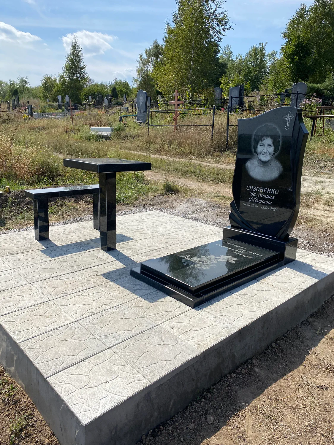 Одинарні пам'ятники — наша робота №15